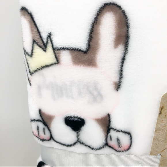 Frenchie Sleeping Bulldog Queen Size  Blanket - Picture 7 of 7